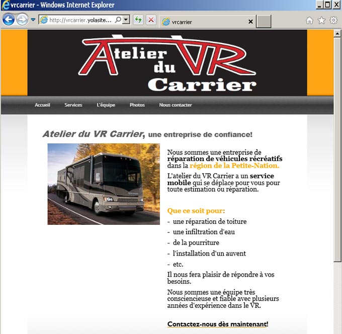 Atelier du VR Carrier